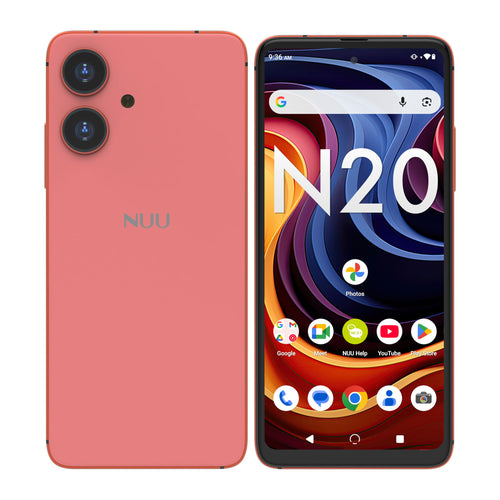 NUU N20 Basic Cell Phone | 6GB RAM + (6GB Extended RAM) | 128GB Storage | 6.6