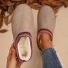 2025 New Women's Snow Boots Casual Slip-on Wool Warm Home Luxury Elegant Winter Cashmere Warm Boots Fashion Flat Shoes Plus Size