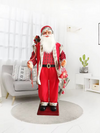 1.3 meters electric Santa Claus ornament singing and dancing playing saxophone welcome ornament Christmas ornament