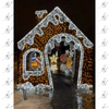 Hot Sale Light Emitting Diode Waterproof Giant Christmas Walk Gingerbread Candy House Outdoor Theme